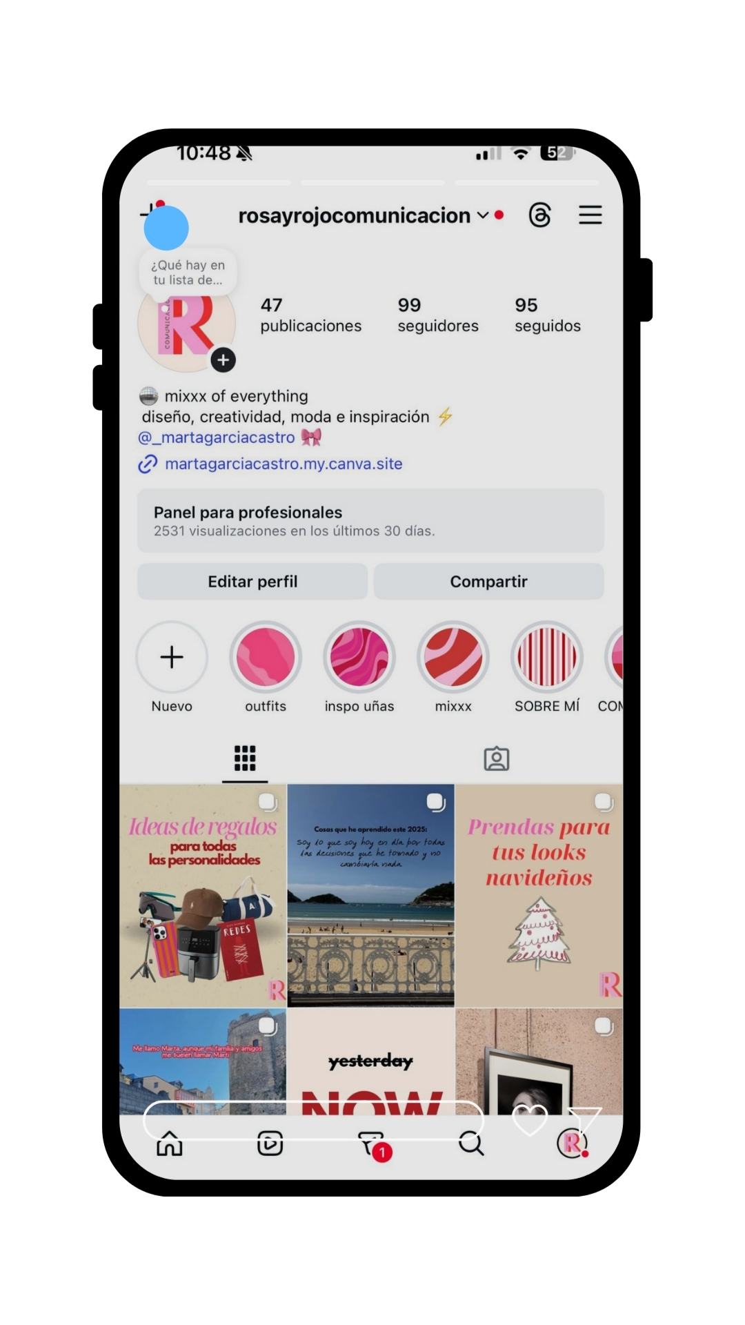 Historia de Instagram de Moda y Tendencias Azul y rojo (1)